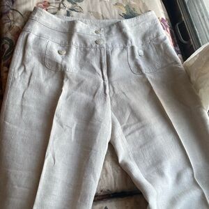 Elliott Lauren linen beige pants size 8